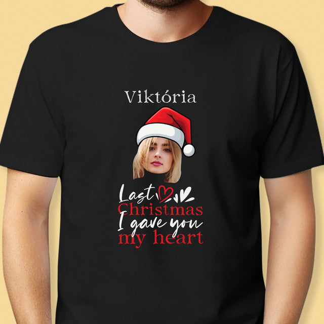 Fotografia A Podpis: Last Christmas I Gave You My Heart - Pánske Tričko